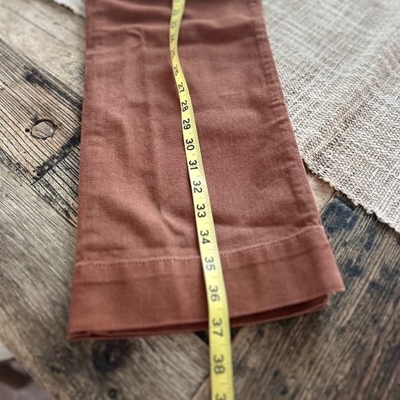 🏵️NWT - QUINCE ORGANIC STRETCH COTTON TWILL WIDE-LED CROP PANTS🏵️ - Picture 7 of 15
